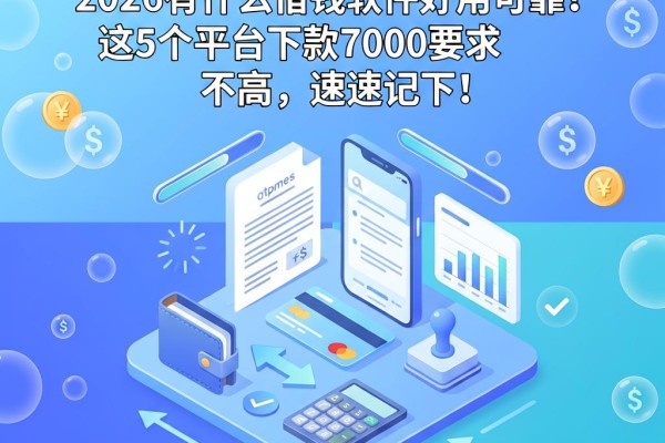 急用钱必看!2026有什么借钱软件好用可靠?这5个平台下款7000要求不高,速速记下!