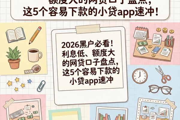 2026黑户必看!利息低、额度大的网贷口子盘点,这5个容易下款的小贷App速冲