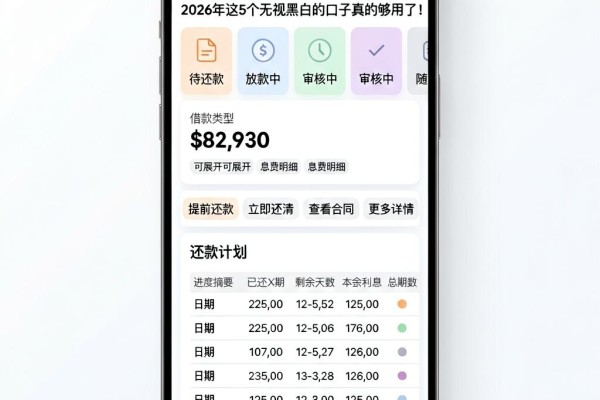 征信非常差也能过的网贷平台盘点:2026年这5个无视黑白的口子真的够用了!
