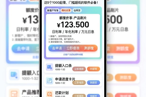 2026速看!借钱哪里好借利率低?这5个1000起借、门槛超低的软件必备
