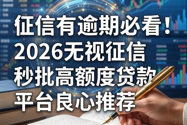征信有逾期必看!2026无视征信秒批高额度贷款平台良心推荐