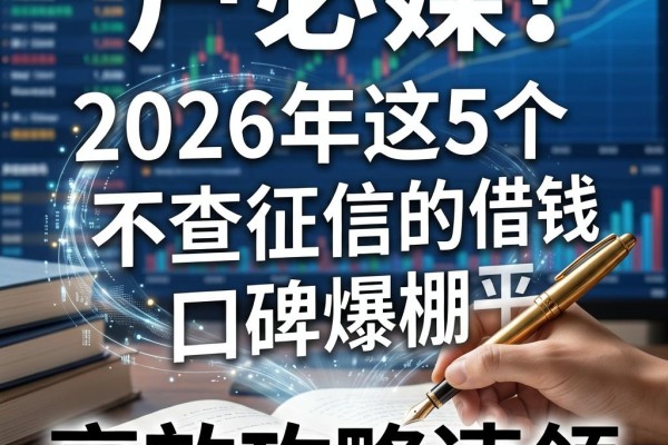 黑户必看！2026年这5个不查征信的借钱平台口碑爆棚，高效攻略速领