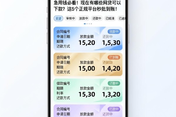 急用钱必看!现在有哪些网贷可以下款?这5个正规平台秒批到账!