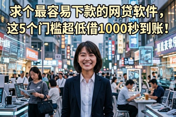 2026急用钱必看！求个最容易下款的网贷软件，这5个门槛超低借1000秒到账！