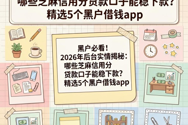 黑户必看!2026年后台实情揭秘:哪些芝麻信用分贷款口子能稳下款?精选5个黑户借钱app