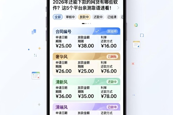 2026年还能下款的网贷有哪些软件?这5个平台亲测靠谱速看!