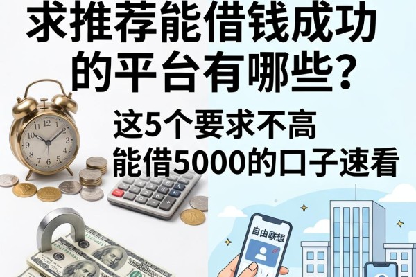2026最新盘点！求推荐能借钱成功的平台有哪些？这5个要求不高、能借5000的口子速看