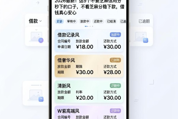 2026最新！这5个不要芝麻信用分秒下的口子，不看芝麻分稳下款，借钱真心安心
