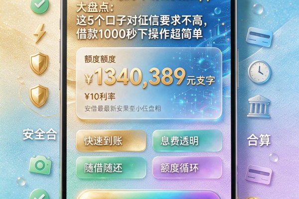 2026年最好申请的贷款app大盘点：这5个口子对征信要求不高，借款1000秒下操作超简单