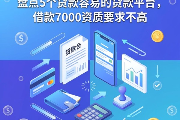 2026年必看!盘点5个贷款容易的贷款平台,借款7000资质要求不高