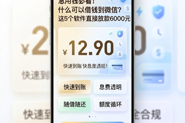 急用钱必看!什么可以借钱到微信?这5个软件直接放款6000元