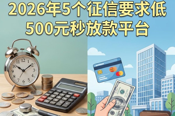 黑户不看征信的网贷实测：2026年5个征信要求低、500元秒放款平台，整体令人满意