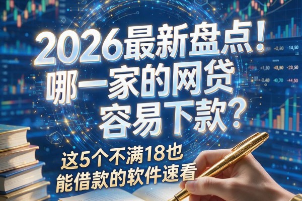 2026最新盘点!哪一家的网贷容易下款?这5个不满18也能借款的软件速看