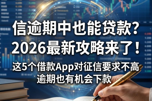 信用卡逾期中也能贷款？2026最新攻略来了！这5个借款App对征信要求不高，逾期也有机会下款