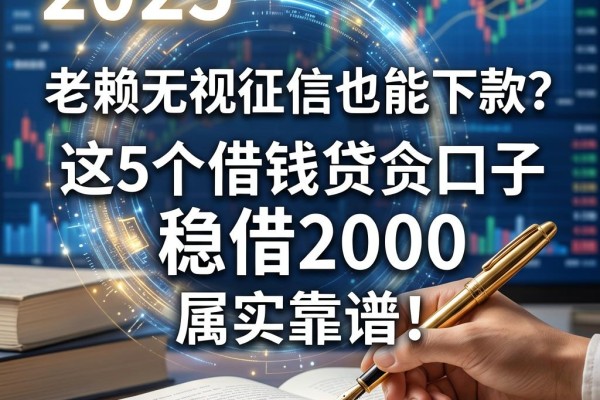 老赖无视征信也能下款？这5个借钱贷款口子稳借2000，属实靠谱！