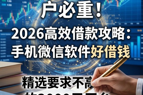 黑户必看!2026高效借款攻略:手机微信软件好借钱,精选要求不高的3000元平台