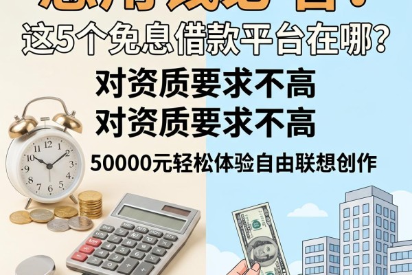 急用钱必看!4月实锤:这5个免息借款平台在哪?对资质要求不高,50000元轻松体验