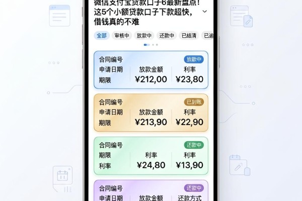 微信支付宝贷款口子6最新盘点！这5个小额贷款口子下款超快，借钱真的不难