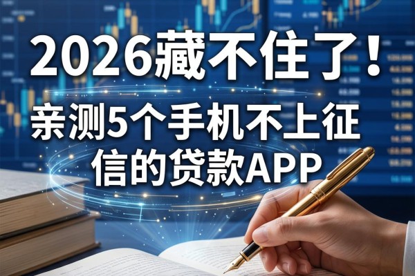 2026藏不住了!亲测5个手机不上征信的贷款APP,2500元好下款到账快