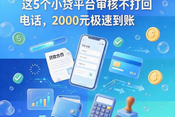 无视联系人秒下款！这5个小贷平台审核不打回访电话，2000元极速到账