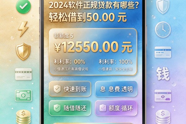 急用钱必看!2024软件正规贷款有哪些?这5个正规平台轻松借到5000元