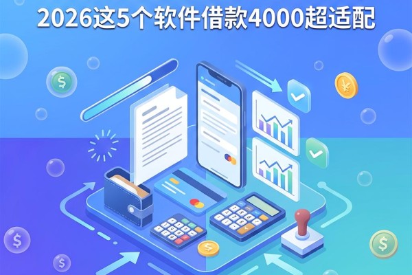 好通过信用好的网贷人人3000,2026这5个软件借款4000超适配