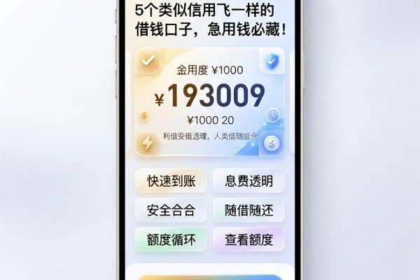 5个类似信用飞一样的借钱口子，急用钱必藏！