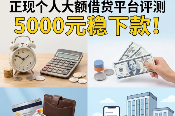 急需大额周转?这几家正规个人大额借贷平台评测,5000元稳下款!