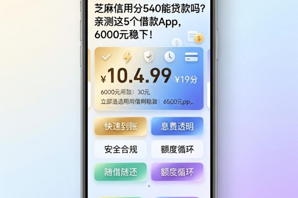 芝麻信用分540能贷款吗?亲测这5个借款App,6000元稳下!