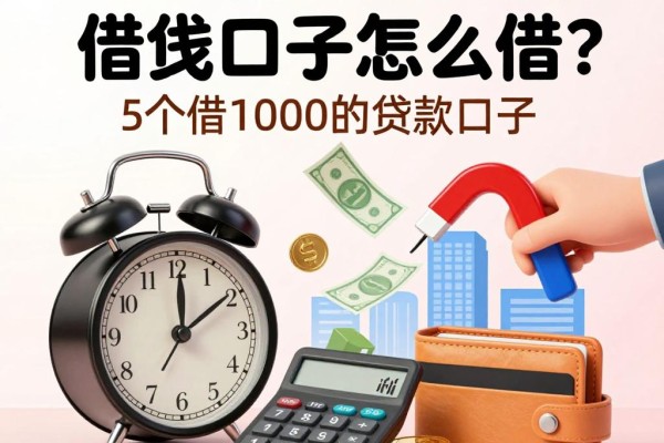 黑户必看！2026年黑户手机小贷借钱口子怎么借？这5个借1000的贷款口子实时更新