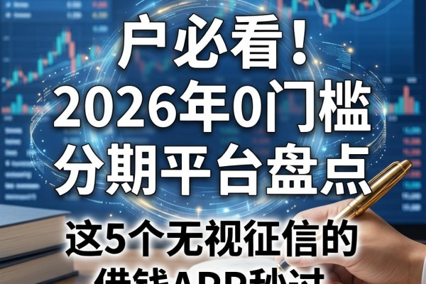 黑户必看!2026年0门槛分期平台盘点,这5个无视征信的借钱APP秒过