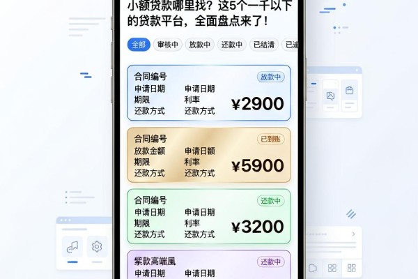 小额贷款哪里找?这5个一千以下的贷款平台,全面盘点来了!