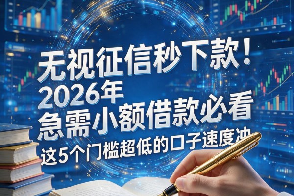 无视征信秒下款!2026年急需小额借款必看,这5个门槛超低的口子速度冲