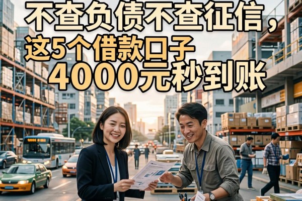2026急用钱必看!不查负债不查征信,这5个借款口子4000元秒到账