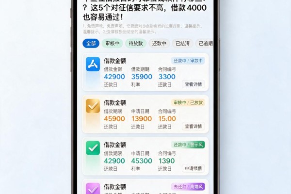 不查征信报告的可靠借钱软件有哪些?这5个对征信要求不高,借款4000也容易通过!