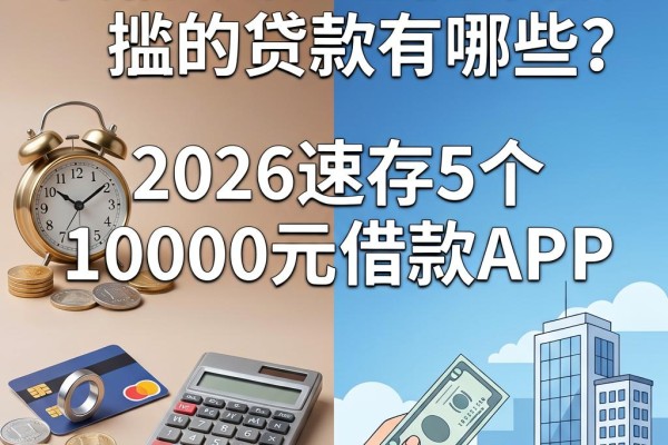 不用银行卡也能下款的贷款有哪些？2026速存这5个10000元借款APP，门槛真不高