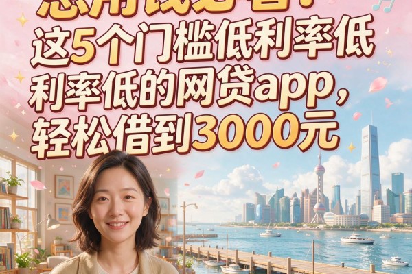 急用钱必看！这5个门槛低利率低的网贷App，轻松借到3000元