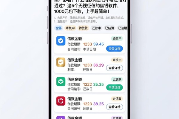 黑户必看!什么借款利息低不看征信好通过?这5个无视征信的借钱软件,1000元包下款,上手超简单!