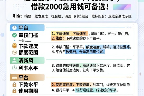 30岁以上必看!征信要求不高的秒下网贷口子,借款2000急用钱可备选