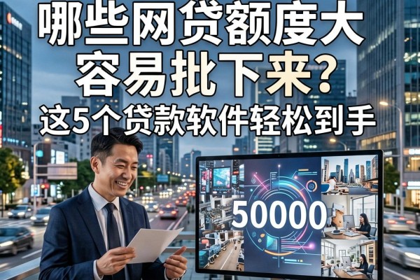 2026年必存!哪些网贷额度大容易批下来?这5个贷款软件50000轻松到手