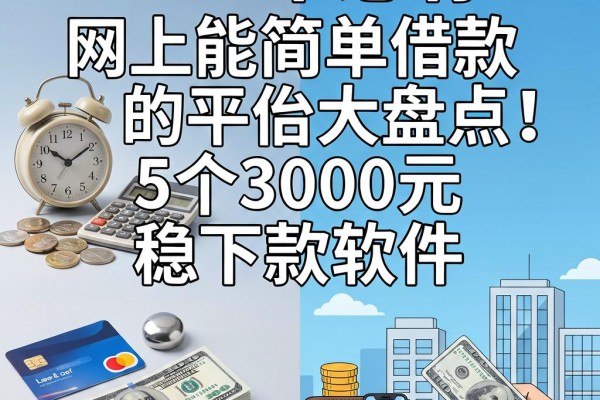 2026年必存！网上能简单借款的平台大盘点：5个3000元稳下款软件实测推荐