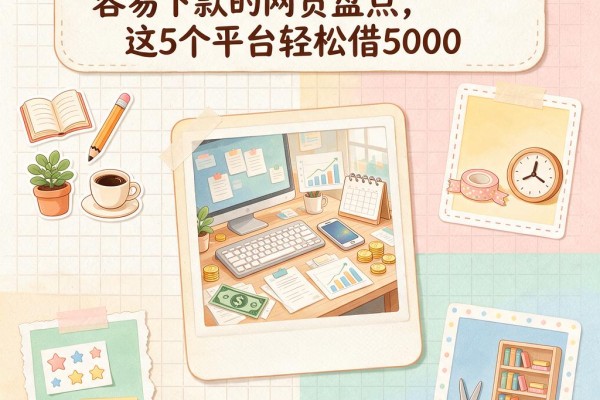 黑户必看!2026额度高又容易下款的网贷盘点,这5个平台轻松借5000