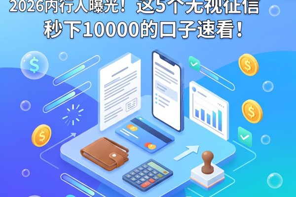 不查征信的借款平台2026内行人曝光！这5个无视征信秒下10000的口子速看