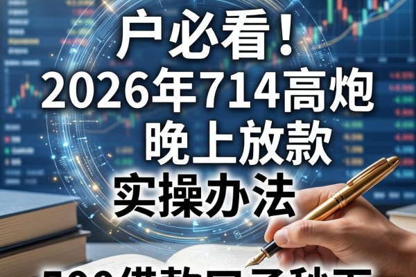 黑户必看！2026年714高炮晚上放款实操办法，500借款口子秒下