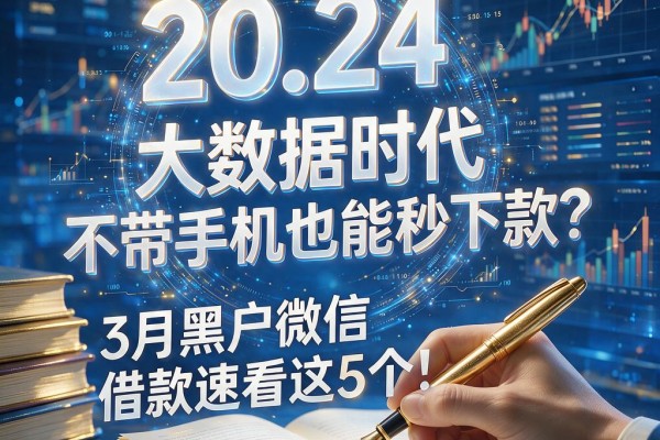 大数据时代不带手机也能秒下款?3月黑户微信借款速看这5个!