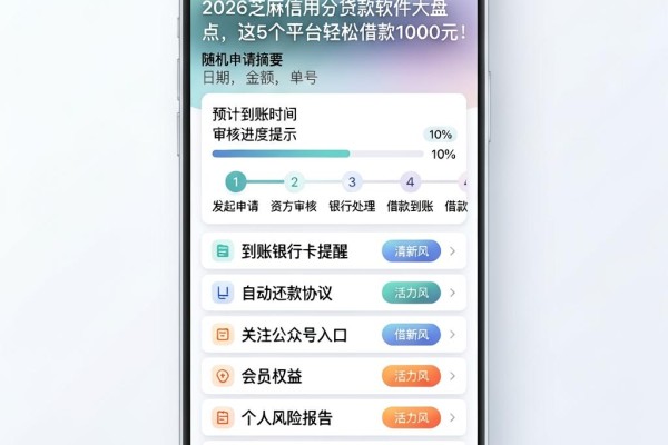 2026芝麻信用分贷款软件大盘点，这5个平台轻松借款1000元！