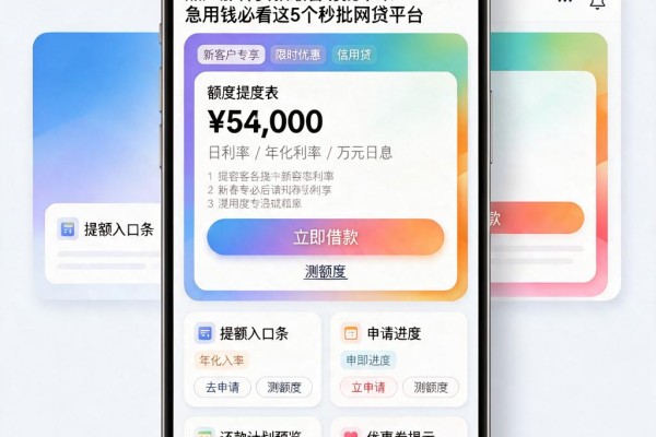 黑户那种贷款最容易批下来?2026急用钱必看这5个秒批网贷平台