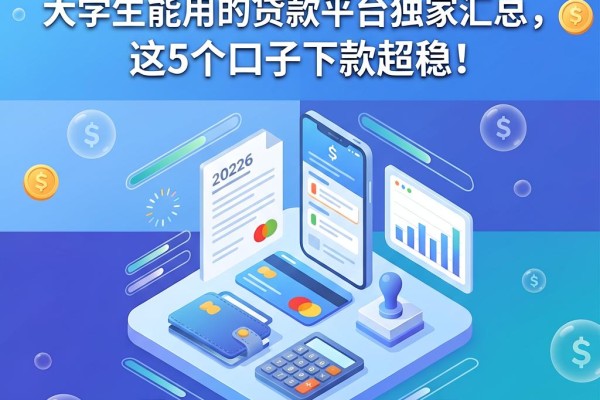 2026必看！大学生能用的贷款平台独家汇总，这5个口子下款超稳