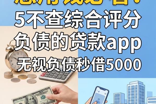 急用钱必看!5个不查综合评分及负债的贷款app,权威实测无视负债秒借5000