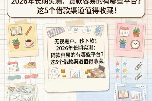 无视黑户、秒下款!2026年长期实测:贷款容易的有哪些平台?这5个借款渠道值得收藏